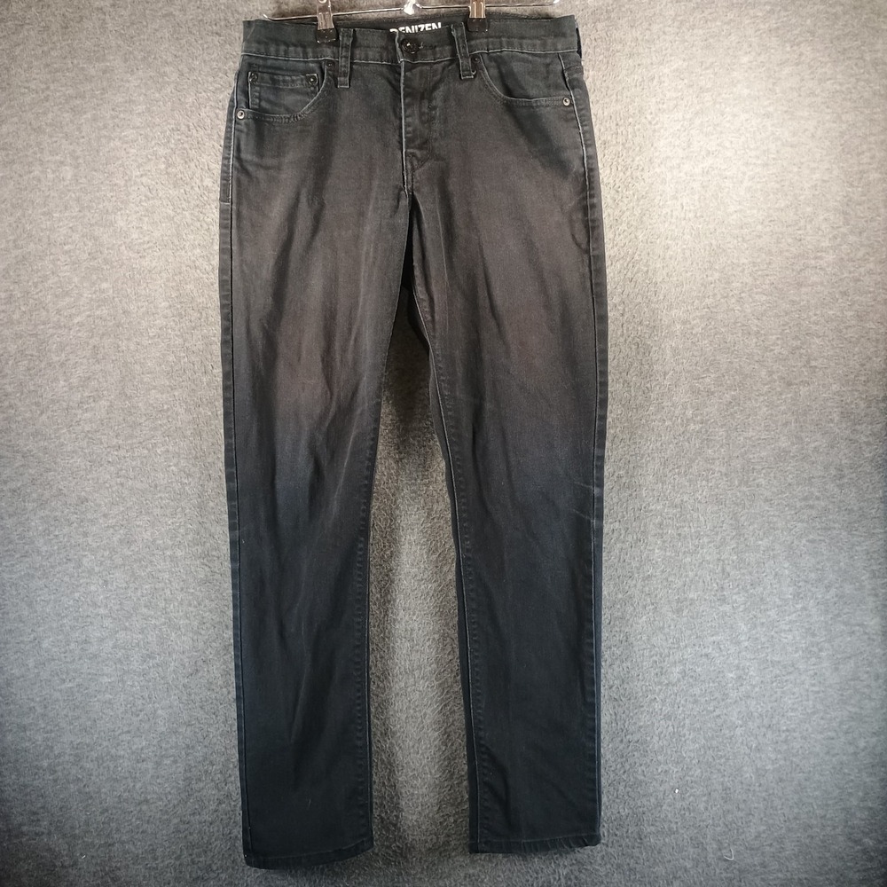 Denizen By Levi 216 Jeans Men W30 L30 Skinny Fit Black Straight Leg Low Rise